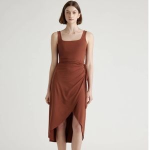 Quince Tencel Jersey Side Tie Dress